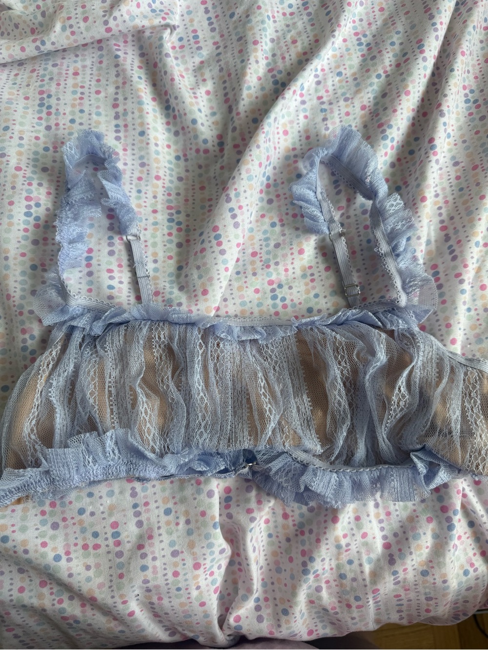 Light Blue Lace Bralette – Women Intimates & Sleepwear